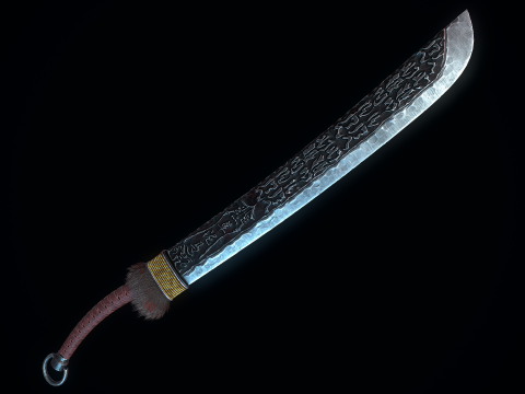 Cursed Sword 3D Model