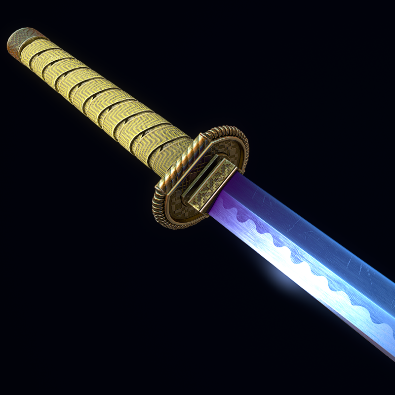 Muramasa sword 3D Model .c4d .max .obj .3ds .fbx .stl .blend