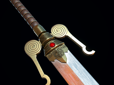 蛇剑 3D 模型
