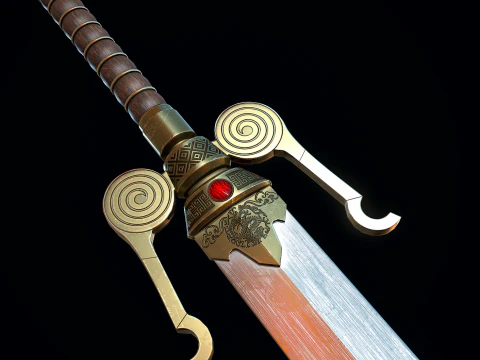 Schlangenschwert 3D Modell