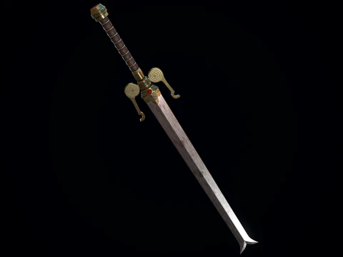 Serpent Sword 3D Model
