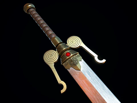 Serpent Sword 3D Model