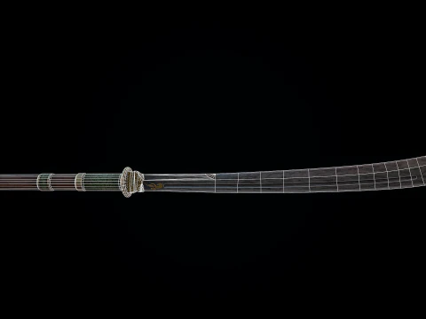 Jade Curved Sword 3D Model