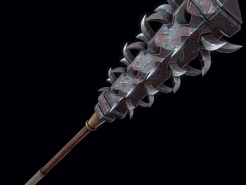 ウルフスファングメイス 3Dモデル