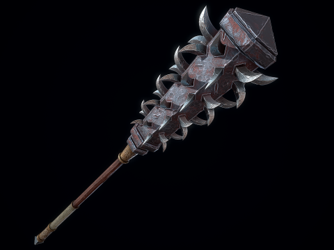 Wolfs Fang Mace 3D Model