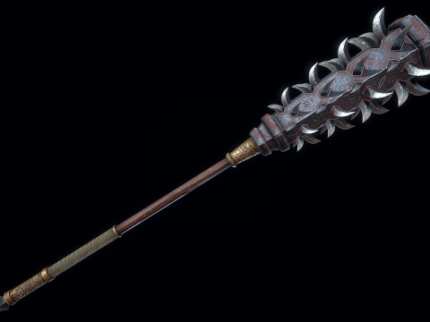 Wolfs Fang Mace 3D Model