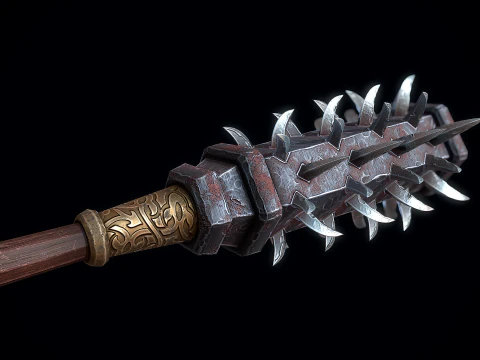Wolfs Fang Mace 3D Model