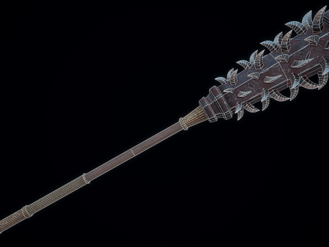 Wolfs Fang Mace 3D Model