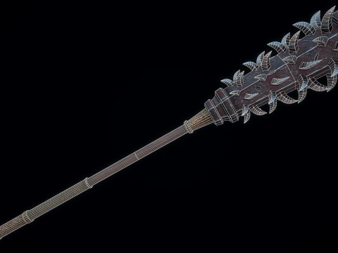 Wolfs Fang Mace 3D Model