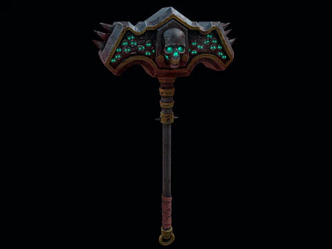 Necromancer Skull Crusher 3D Model