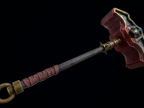 नेक्रोमैंसर खोपड़ी कोल्हू 3D मॉडल