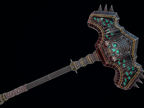 नेक्रोमैंसर खोपड़ी कोल्हू 3D मॉडल