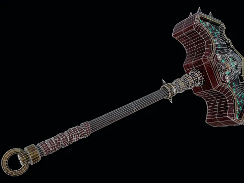 Necromancer Skull Crusher 3D Model