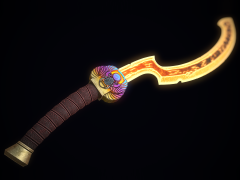Scarab Khopesh Model 3D
