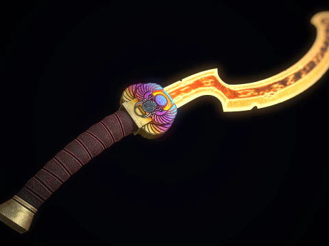 The Scarab Khopesh 3D Model