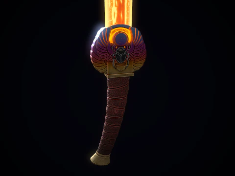 The Scarab Khopesh 3D Model