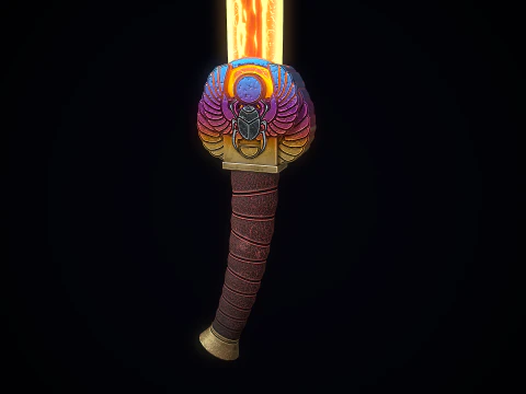 The Scarab Khopesh 3D Model