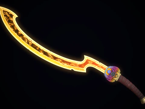 The Scarab Khopesh 3D Model
