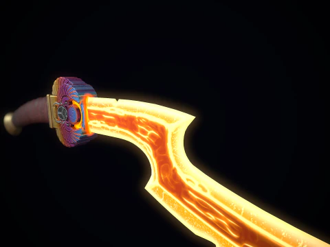 The Scarab Khopesh 3D Model