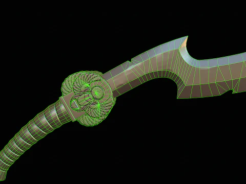 The Scarab Khopesh 3D Model
