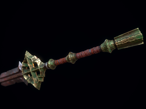 Spada dell'eroe rotta Modello 3D