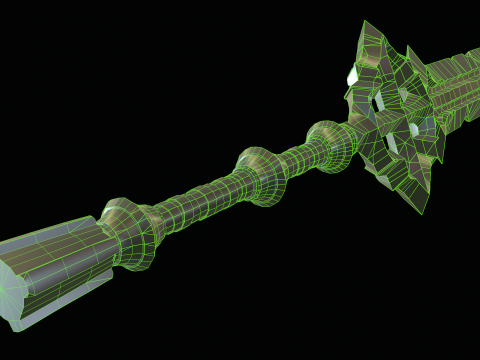 Spada dell'eroe rotta Modello 3D