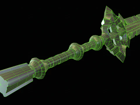 Зламаний меч героя 3D Модель