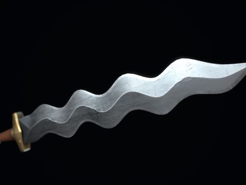 火焰短剑 3D 模型