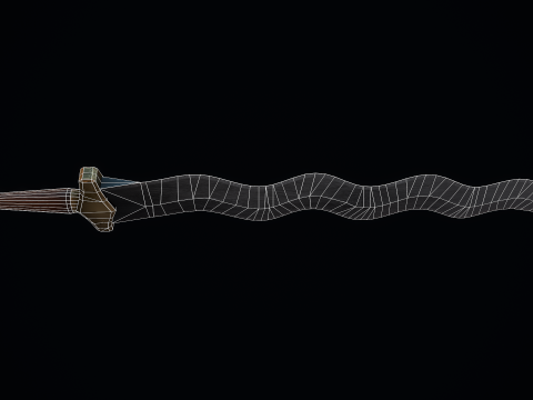 火焰短剑 3D 模型