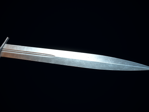 Medieval Broadsword 3D Model