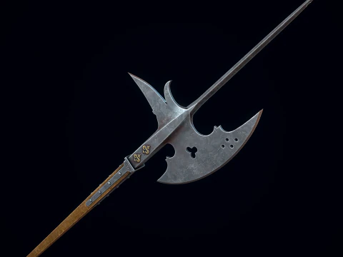 Alabarda Medieval Modelo 3D