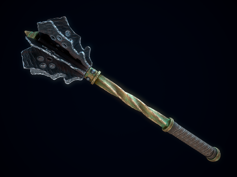 Середньовічна булава 3D Модель