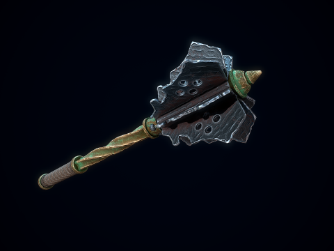 Середньовічна булава 3D Модель