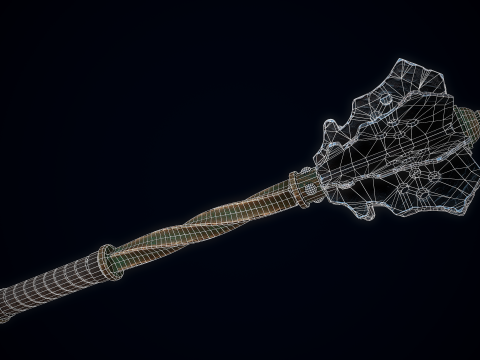 Середньовічна булава 3D Модель