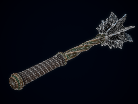 Середньовічна булава 3D Модель