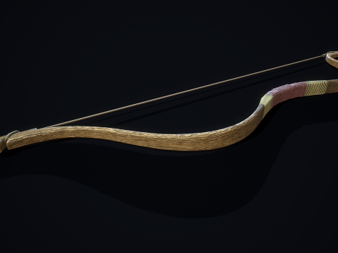 중세 짧은 활 3D 모델