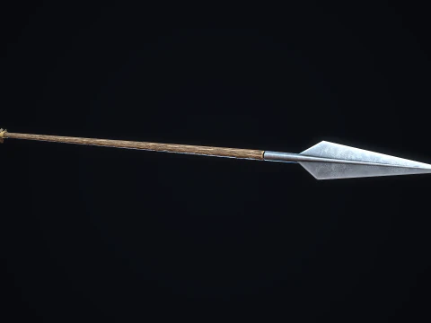 Medieval Short Bow 3D Model