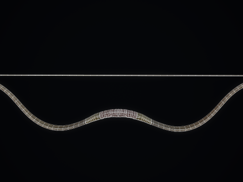 중세 짧은 활 3D 모델