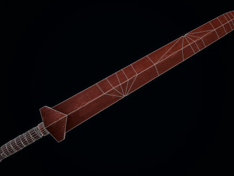 Short Copper Sword 3D Model