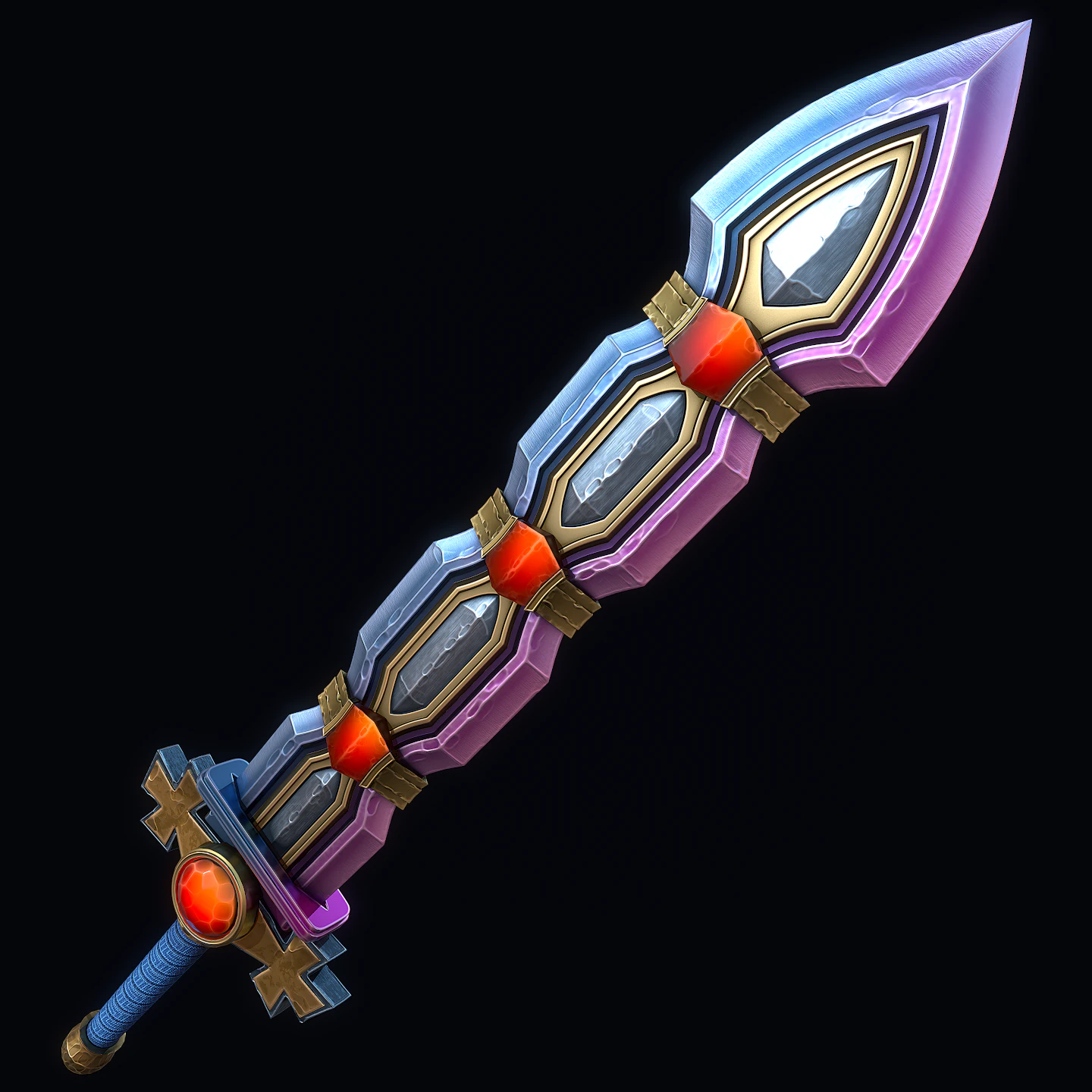 True Excalibur 3D Model .c4d .max .obj .3ds .fbx .stl .blend 