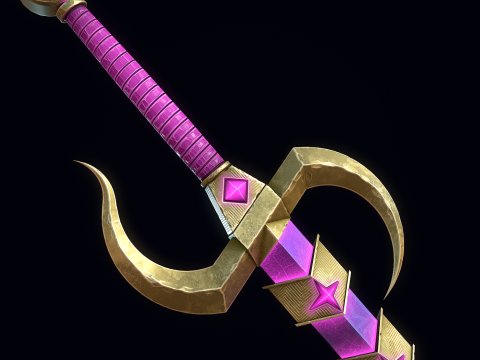 Pedang Cahaya Bintang Model 3D