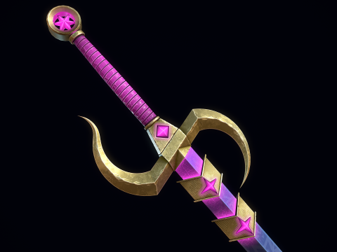 Pedang Cahaya Bintang Model 3D