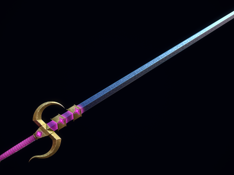 Pedang Cahaya Bintang Model 3D