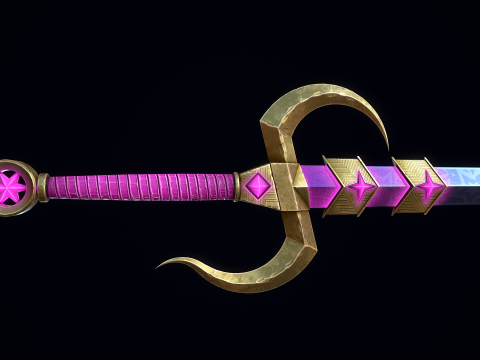 Pedang Cahaya Bintang Model 3D