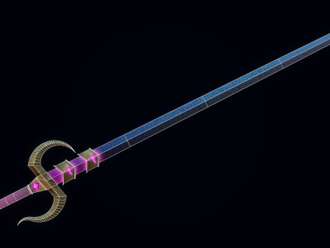 Pedang Cahaya Bintang Model 3D