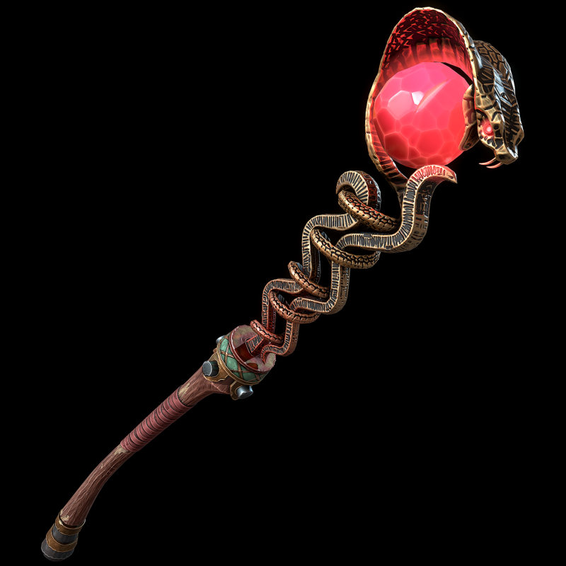 Wężowy Kostur Model 3D .c4d .max .obj .3ds .fbx .stl .blend 