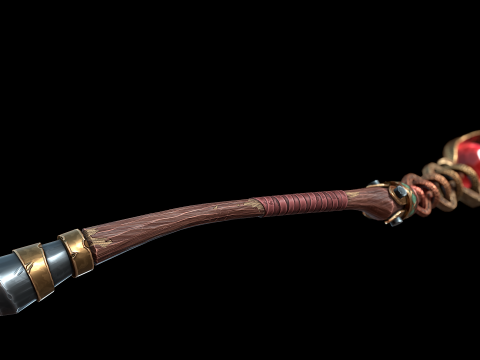 Wężowy Kostur Model 3D