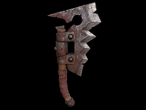 Orc मांस क्लीवर 3D मॉडल