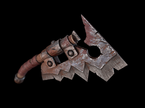 Orc मांस क्लीवर 3D मॉडल