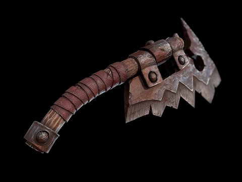 Orc मांस क्लीवर 3D मॉडल